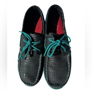 Twisted X Women’s Driving Moccasin Leather Shoes WDM0062 Size 8M Black
